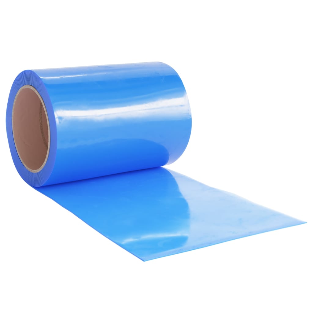vidaXL Kurtyna paskowa, niebieska, 300 mm x 2,6 mm, 10 m, PVC