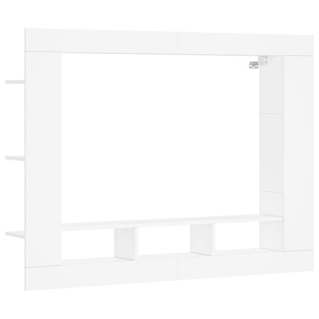 vidaXL Szafka pod TV, biała, 152x22x113 cm, materiał drewnopochodny