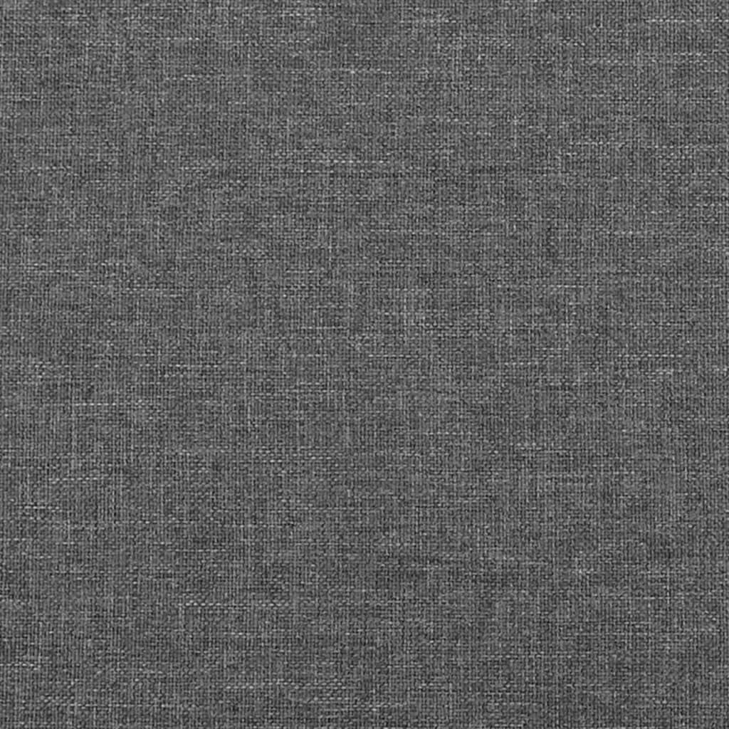 vidaXL Zagłówki do łóżka, 4 szt., ciemnoszary, 80x7x78/88 cm, tkanina