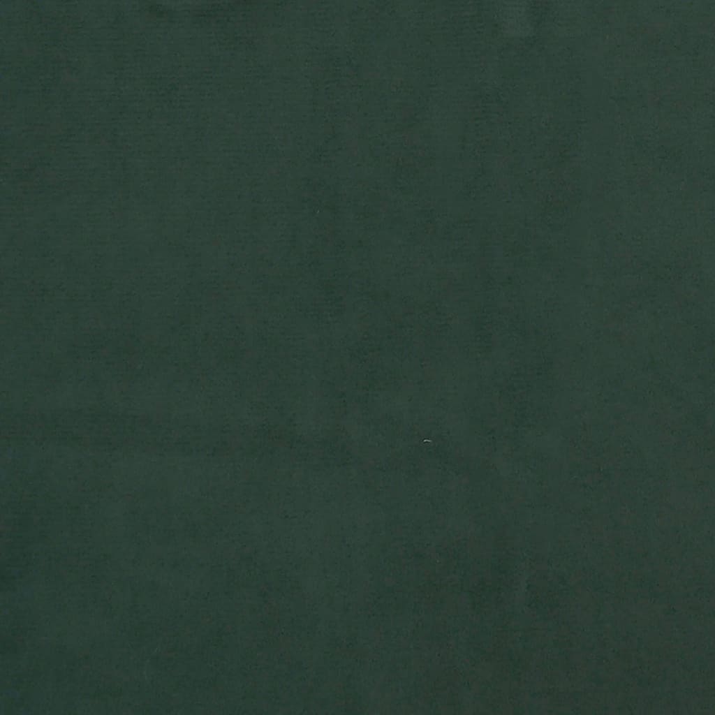 vidaXL Łóżko kontynentalne z materacem, ciemnozielone, 120x200 cm