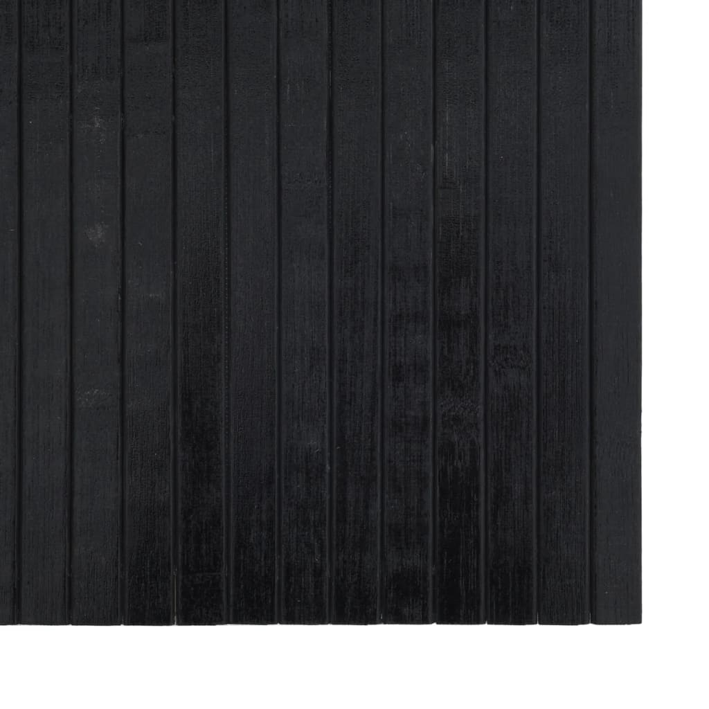vidaXL Dywan prostokątny, czarny, 100x100 cm, bambusowy
