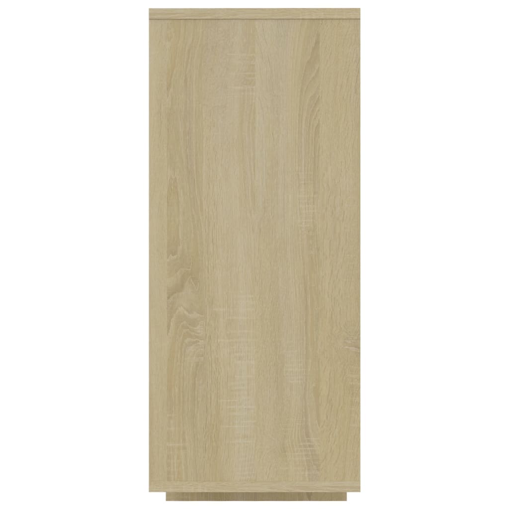 vidaXL Szafka, dąb sonoma, 120x30x75 cm, materiał drewnopochodny
