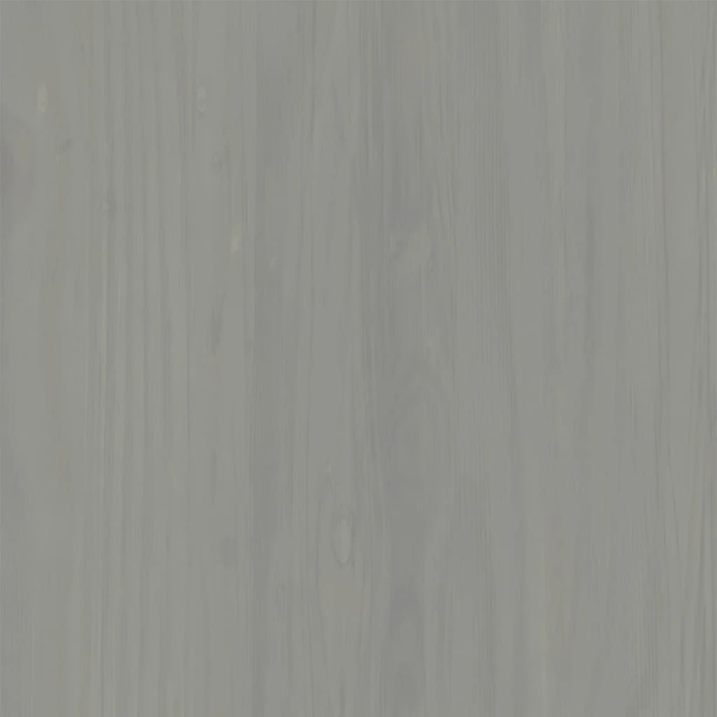 vidaXL Szafka nocna VIGO, szara, 42x35x42 cm, lite drewno sosnowe