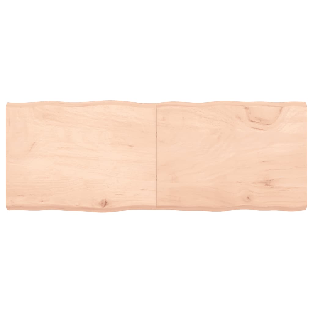 vidaXL Blat stołu, 160x60x(2-6)cm surowy, lity dąb naturalną krawędzią