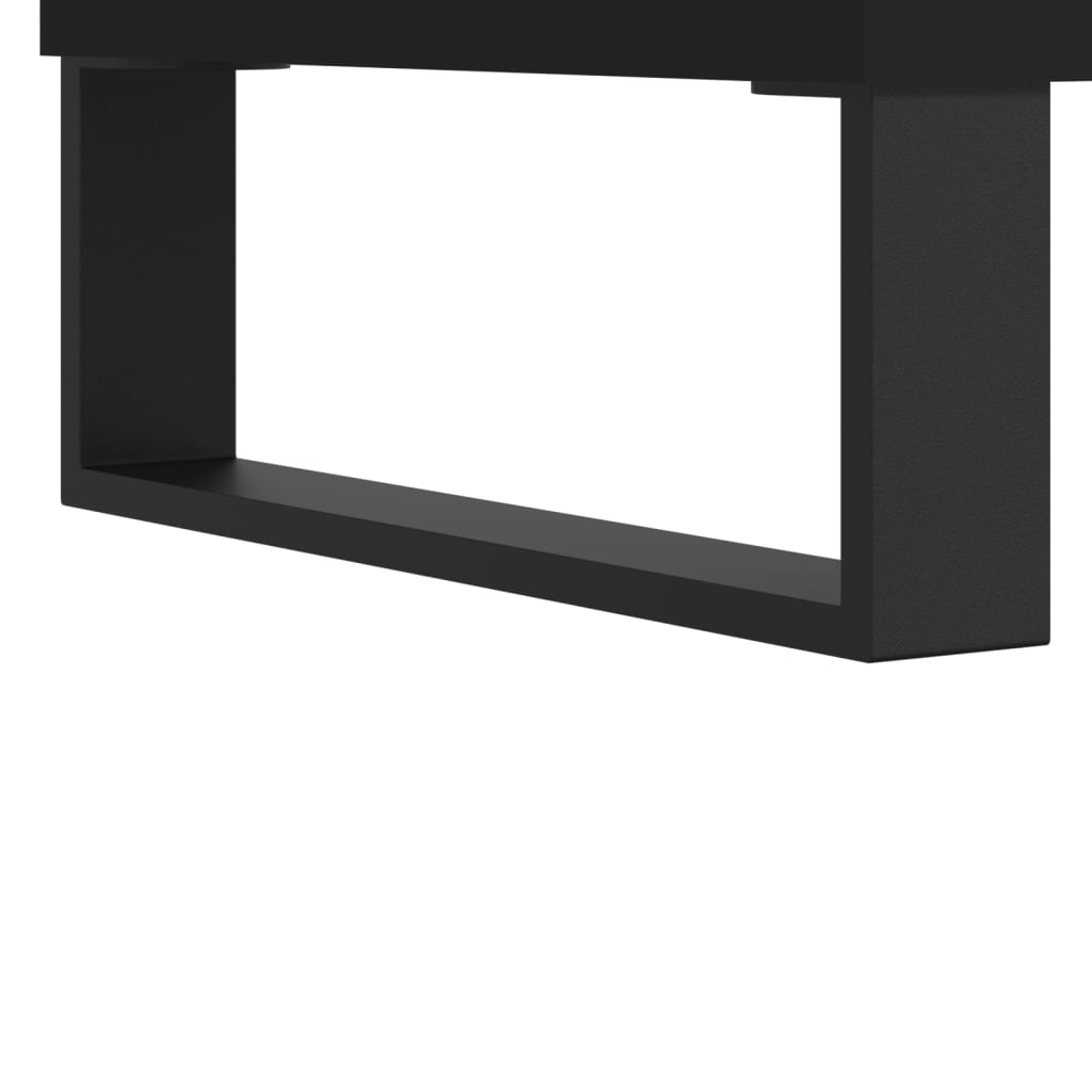 vidaXL Komoda, czarna, 40x35x70 cm, materiał drewnopochodny