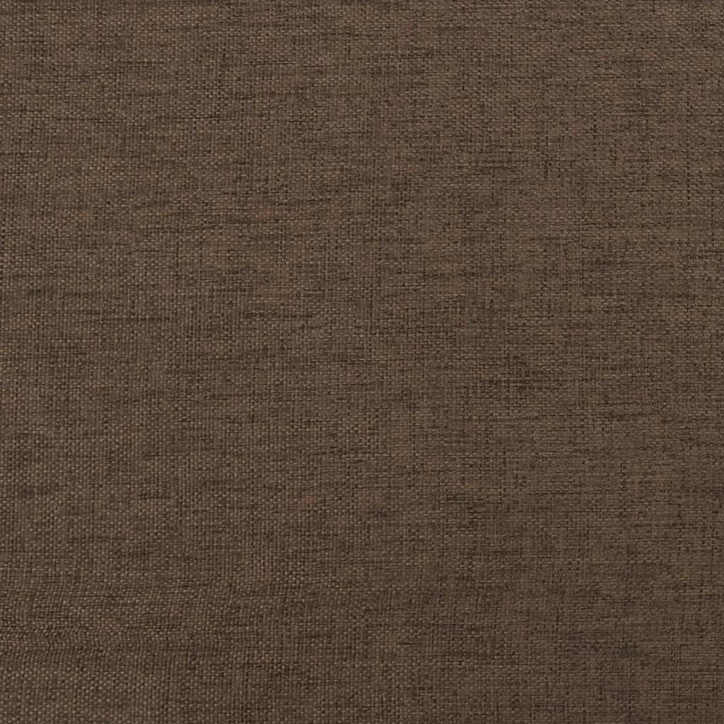 vidaXL Podnóżek, brązowy, 60x60x36 cm, tkanina i sztuczna skóra