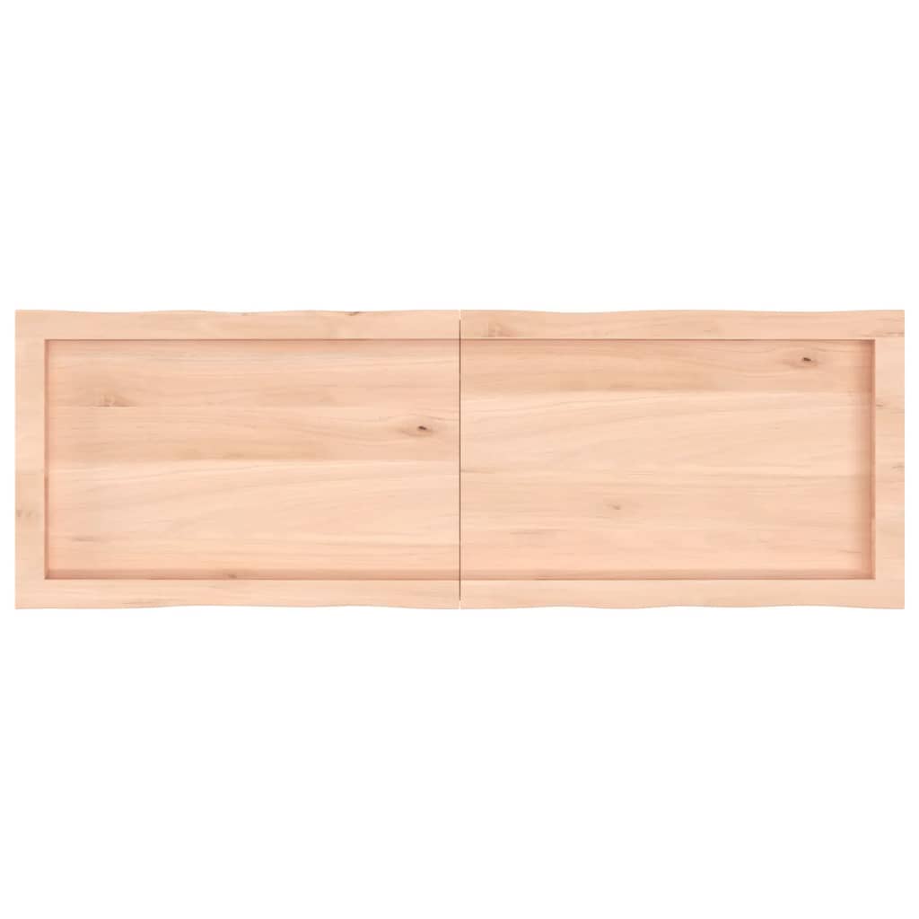 vidaXL Blat stołu, 120x40x(2-4)cm surowy, lity dąb naturalną krawędzią