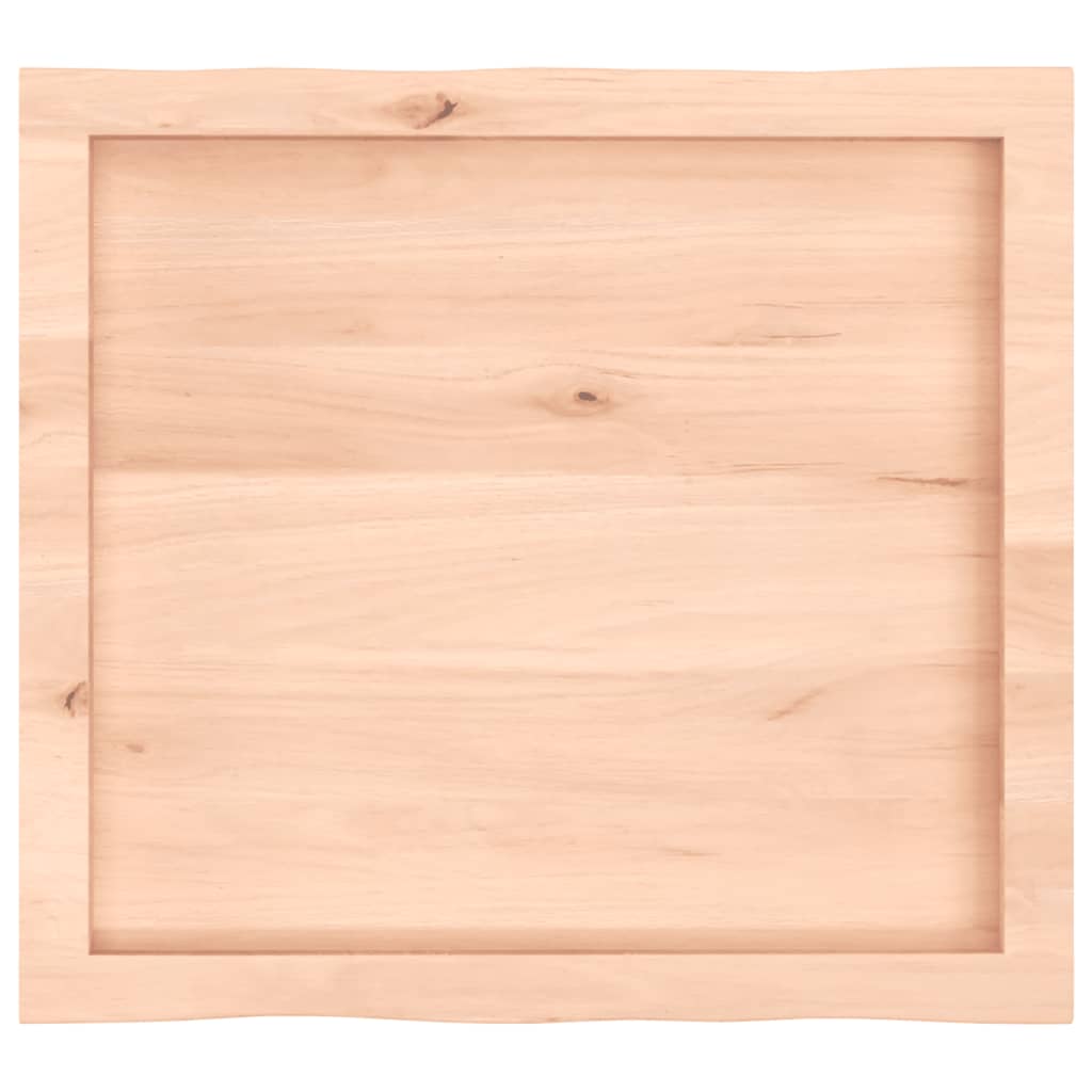 vidaXL Blat stołu, 60x50x(2-6)cm, surowy, lity dąb naturalną krawędzią