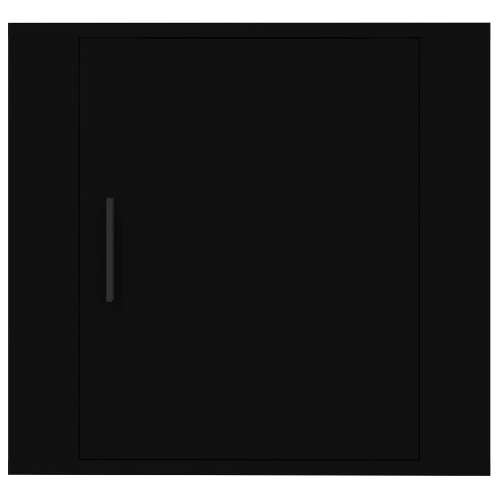 vidaXL Szafki nocne, wiszące, 2 szt., czarne, 50x30x47 cm