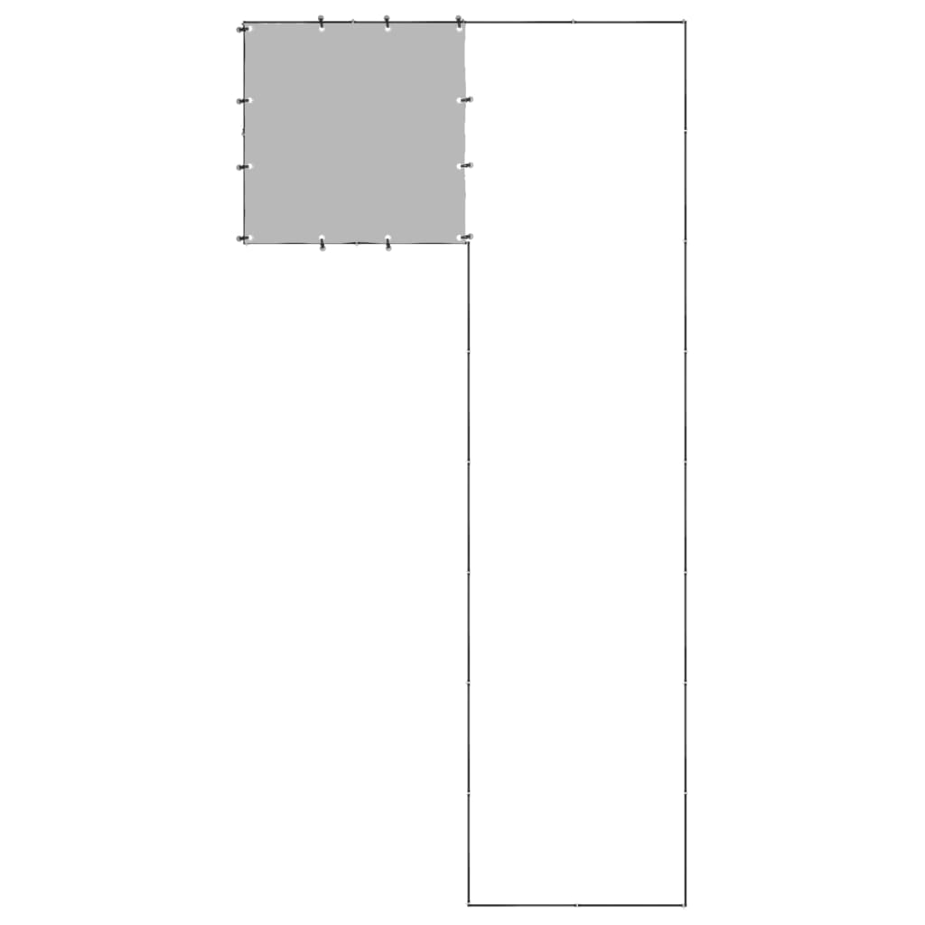 vidaXL Kojec dla psa, czarny, 6,05 m², stalowy