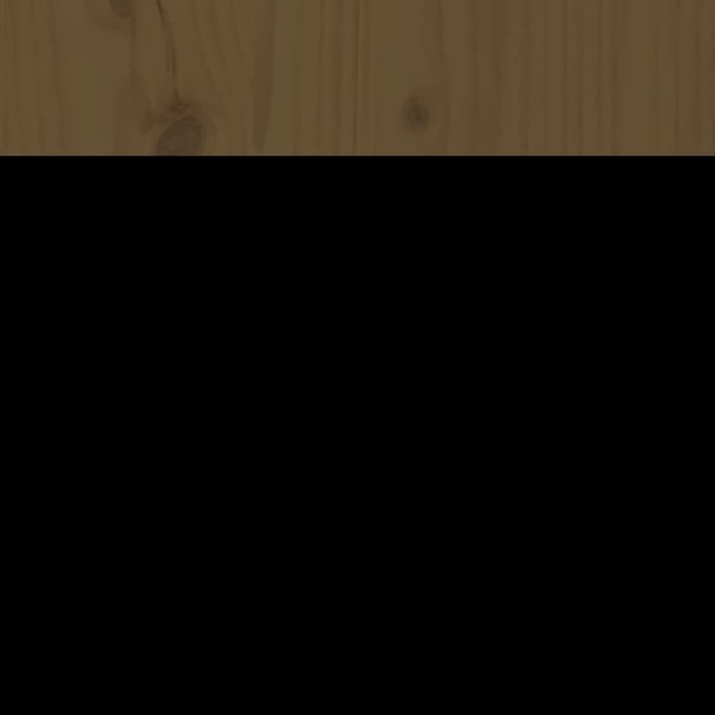 vidaXL Wezgłowie łóżka, miodowy brąz,106x4x104 cm, lite drewno sosnowe