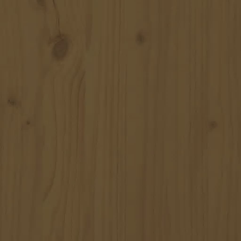 vidaXL Rama łóżka, miodowy brąz, lite drewno sosnowe, 160 x 200 cm