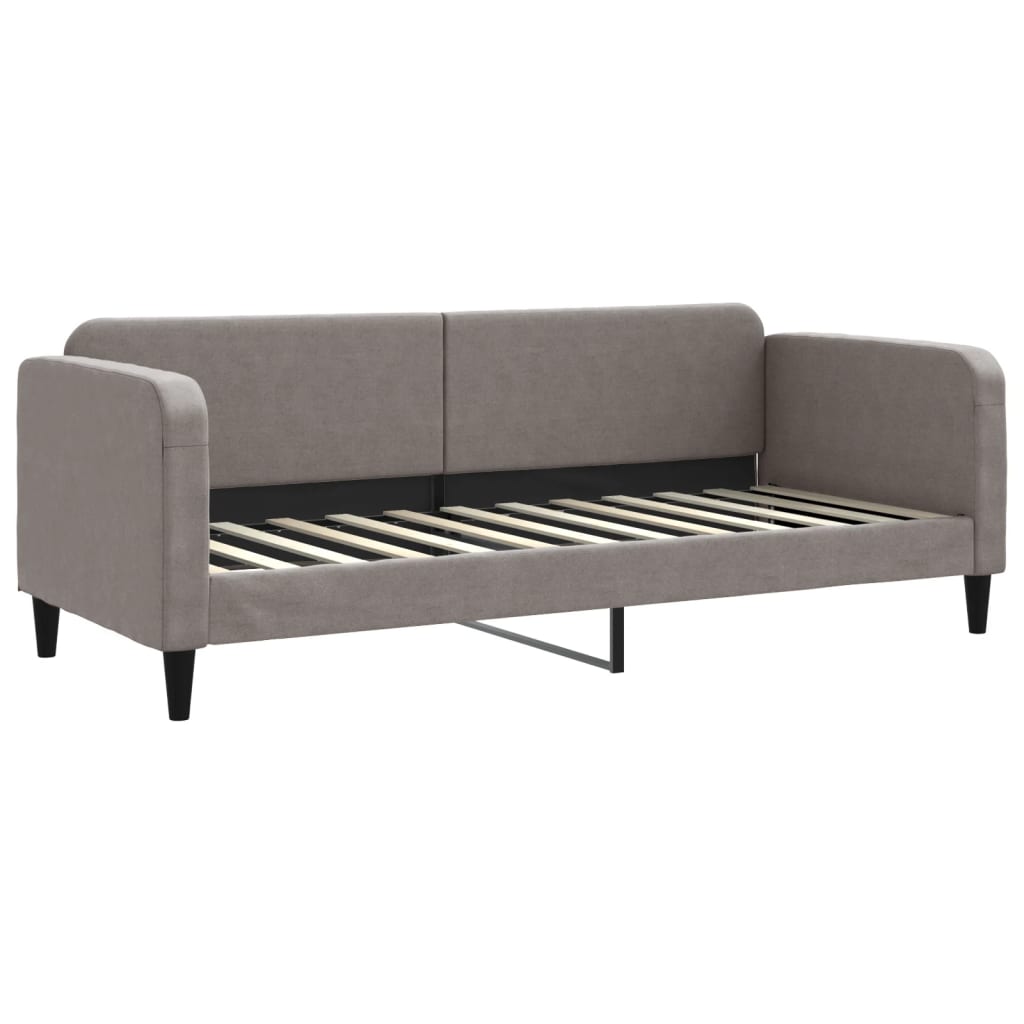 vidaXL Sofa rozsuwana z szufladami, taupe, 80x200 cm, tkanina