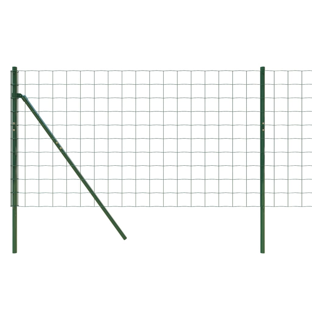 vidaXL Ogrodzenie ze zgrzewanej siatki, zielone, 1,1x10 m