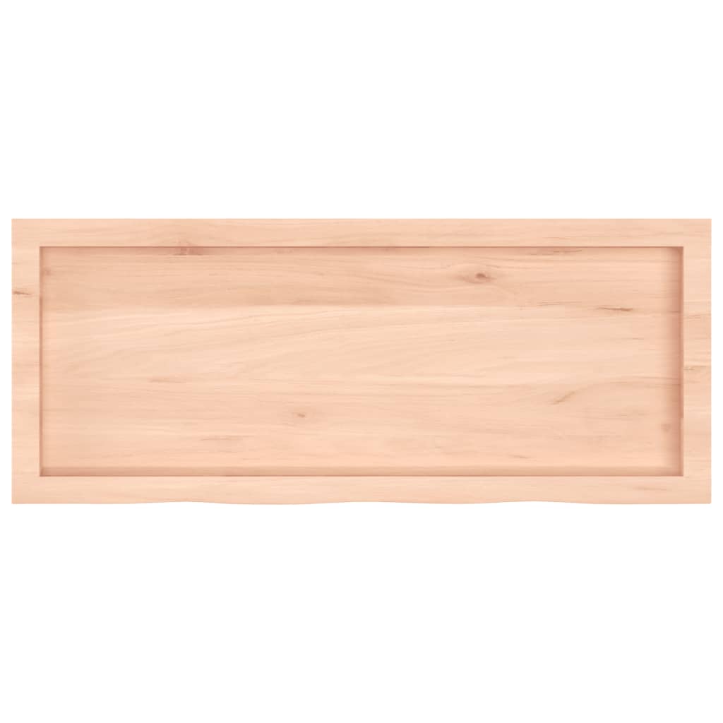 vidaXL Półka, 100x40x(2-4) cm, surowe lite drewno dębowe