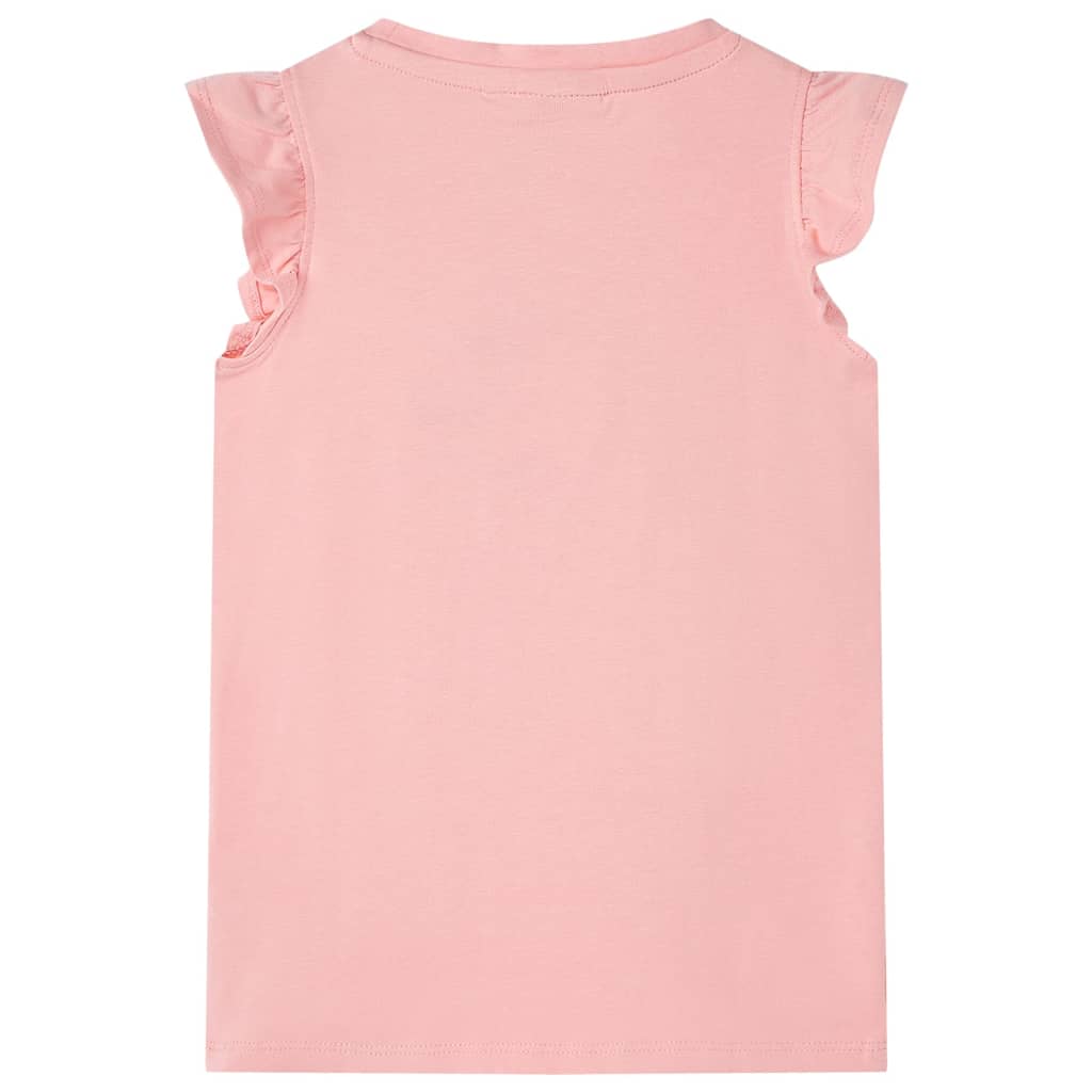 Koszulka dziecięca z krótkimi rękawami, różowa, 116