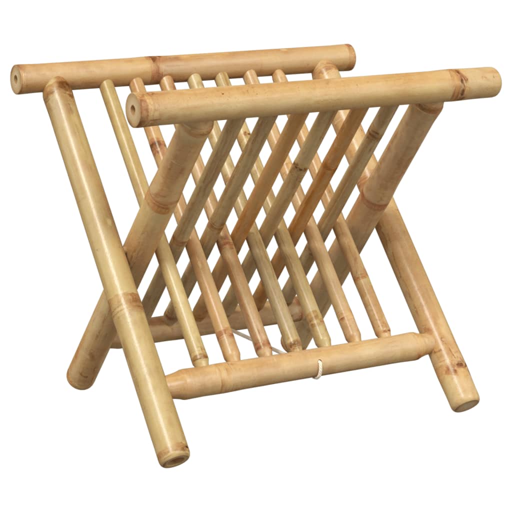 vidaXL Stojak na czasopisma, 42x30,5x34,5 cm, bambus