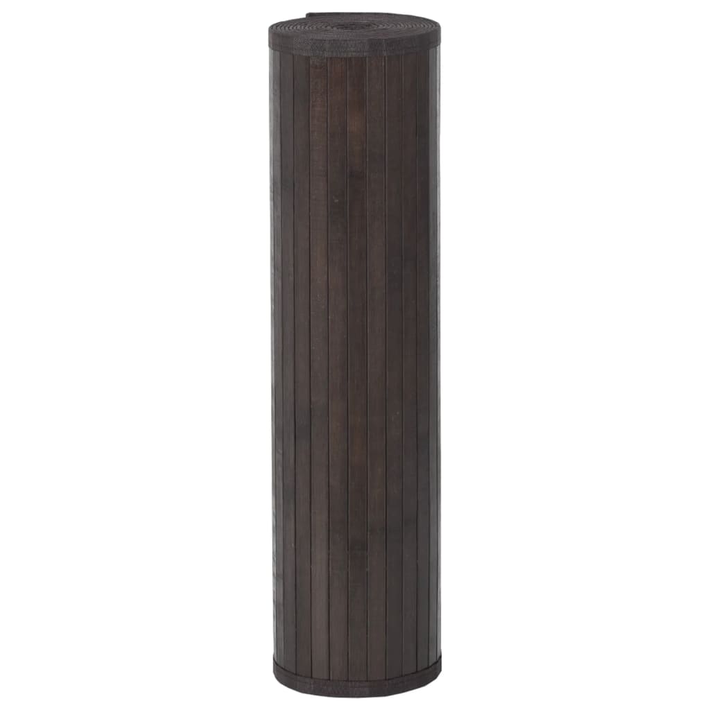 vidaXL Dywan prostokątny, ciemnobrązowy, 70x100 cm, bambusowy