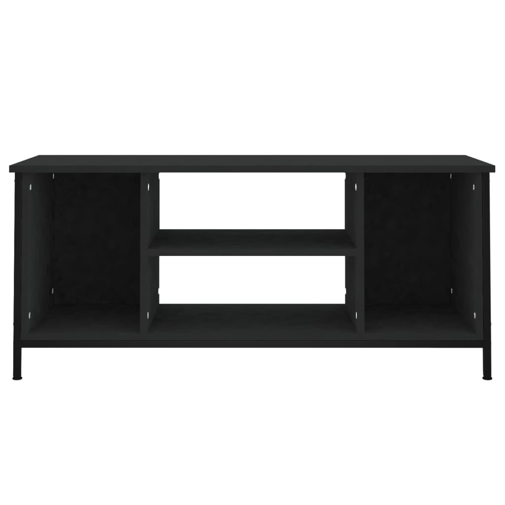 vidaXL Szafka pod TV, czarna, 102x35x45 cm, materiał drewnopochodny